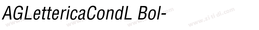 AGLettericaCondL Bol字体转换